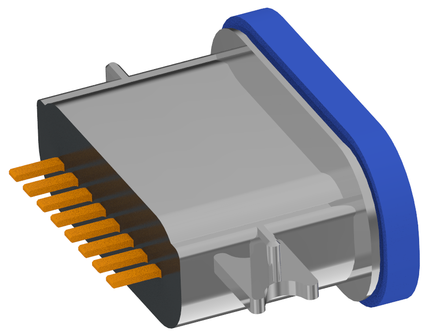 XB-TYPE C 8P-10  XB-TYPE C 8P sink plate 1.6 anti-jellyfish seat L=6.7mm (with steel sheet) (zinc alloy shell)